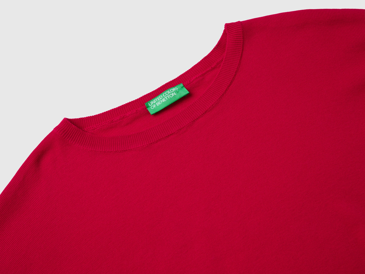 Maglia in cotone con scollo rotondo