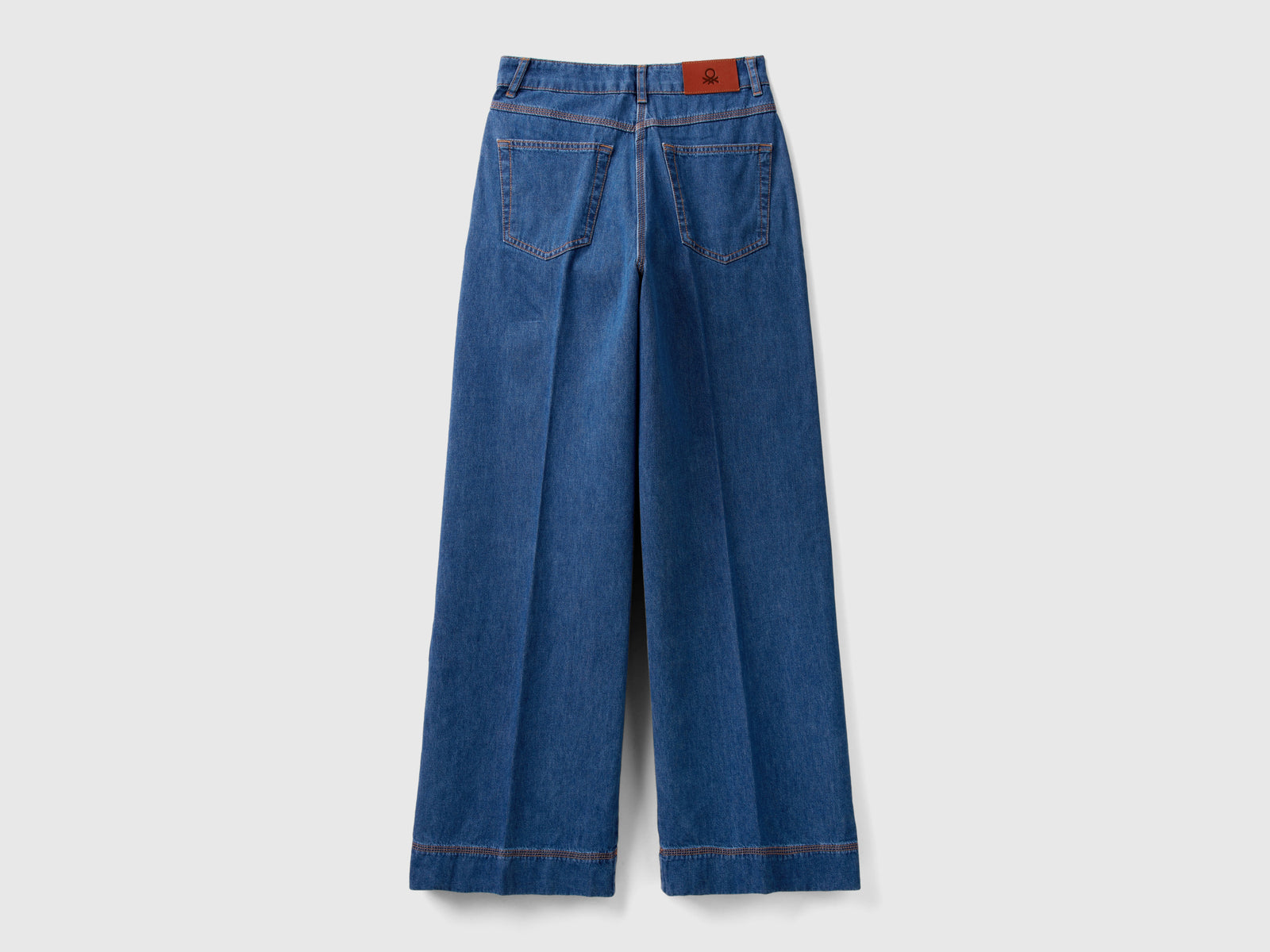 Wide leg jeans da donna blu 2 | Benetton Outlet