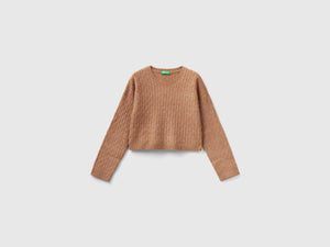 Maglione con trecce