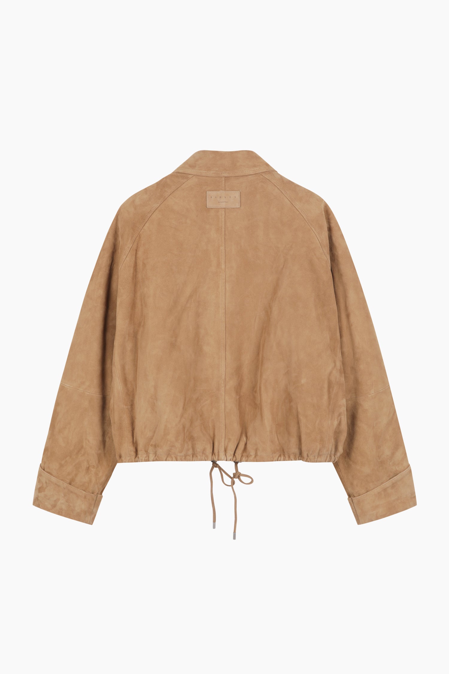 Giacca in scamosciato di capra con coulisse regolabile da donna cammello 2 | Sisley Outlet