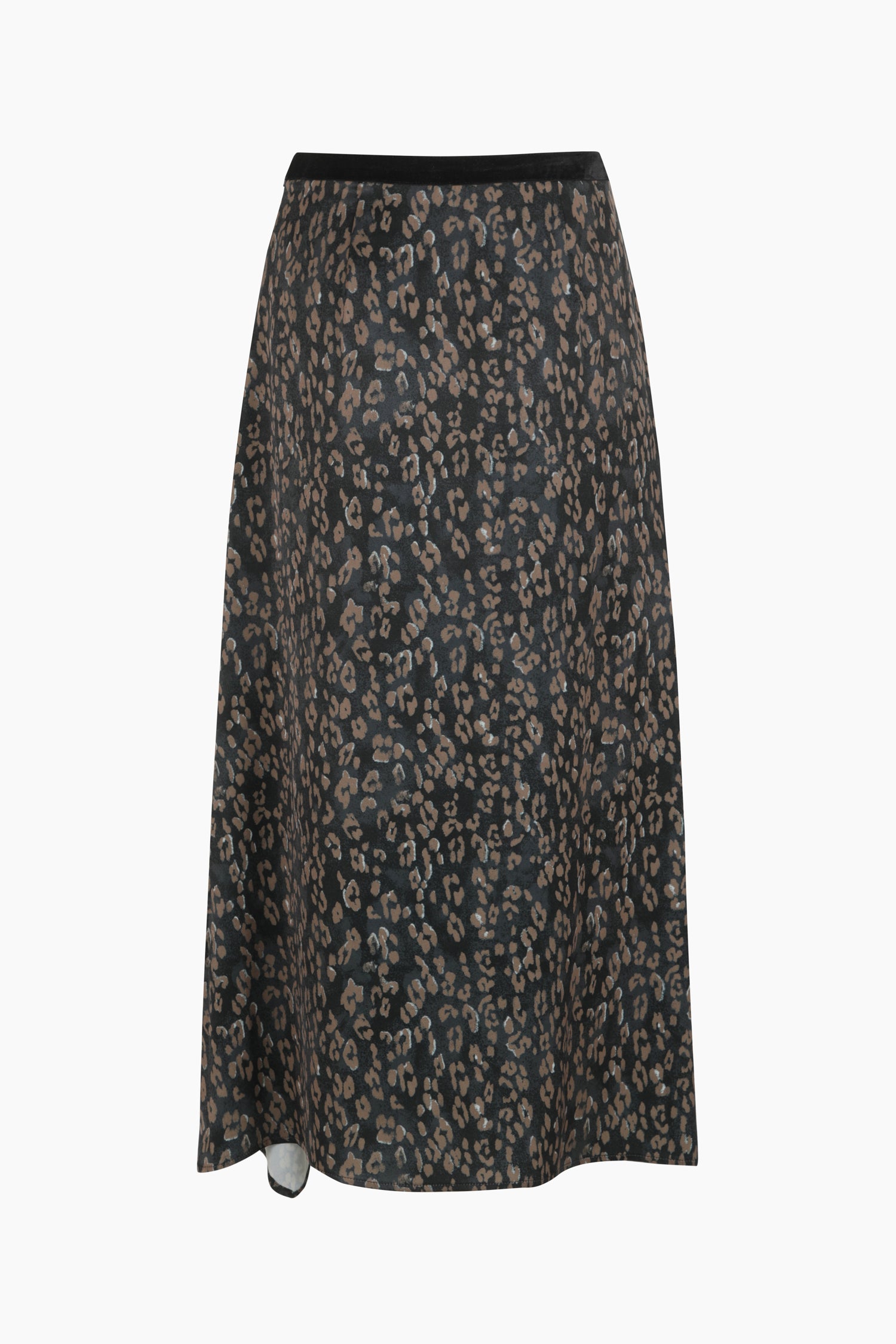 Gonna lunga animalier da donna marrone scuro 2 | Sisley Outlet