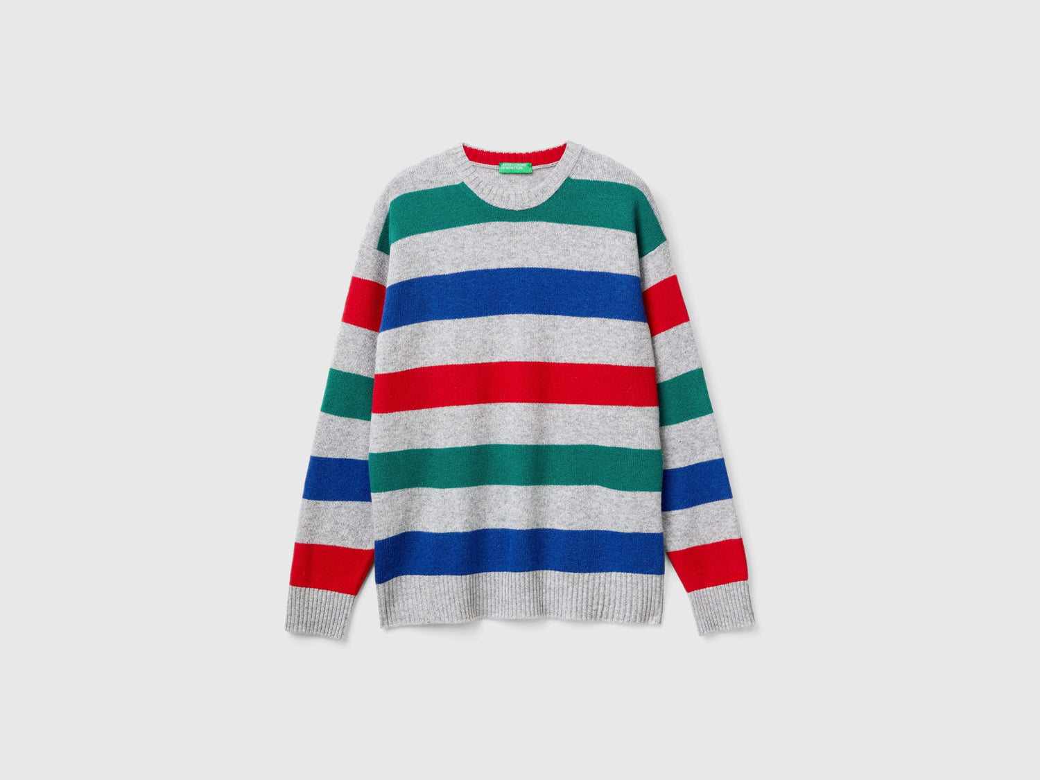 Maglione a righe in misto lana da uomo multi-color | Benetton Outlet