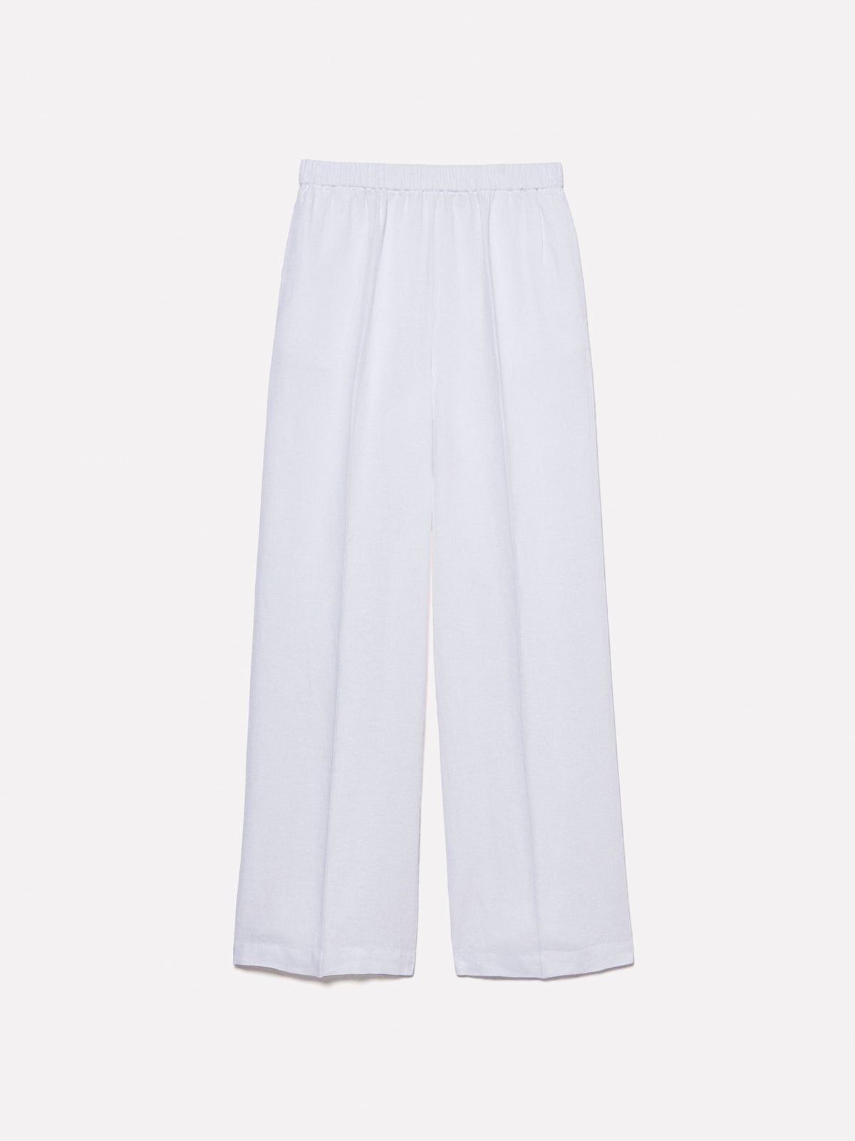 Flare fit trousers in 100% linen