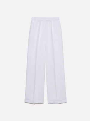 Flare fit trousers in 100% linen