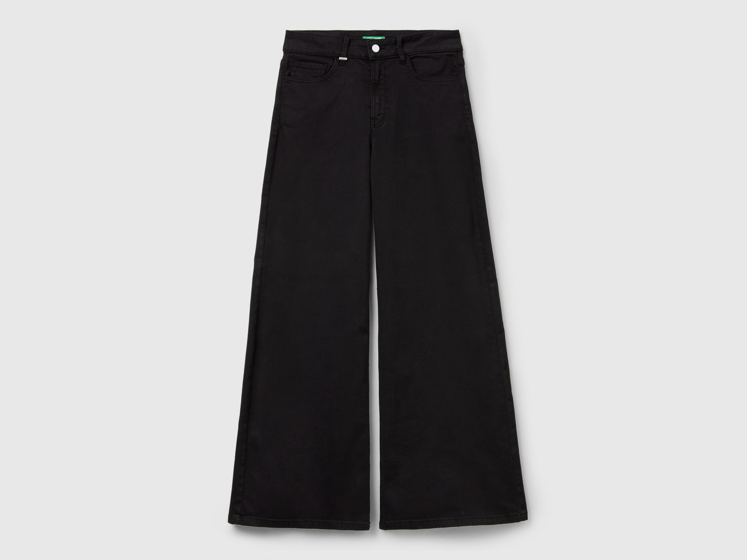 Pantaloni wide fit da donna nero | Benetton Outlet