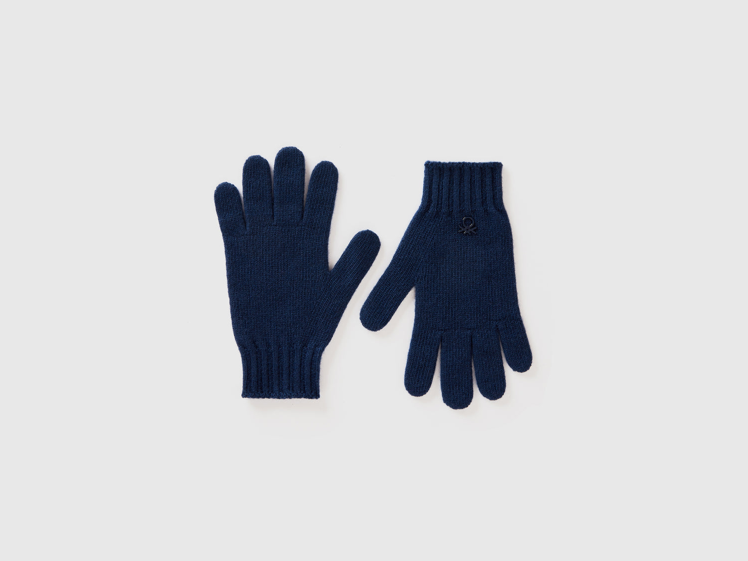 Guanti in misto lana da bambino blu scuro | Benetton Outlet