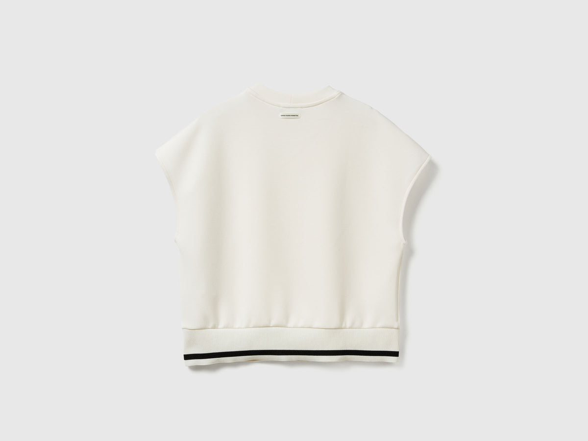 Maglia smanicata in Modal stretch
