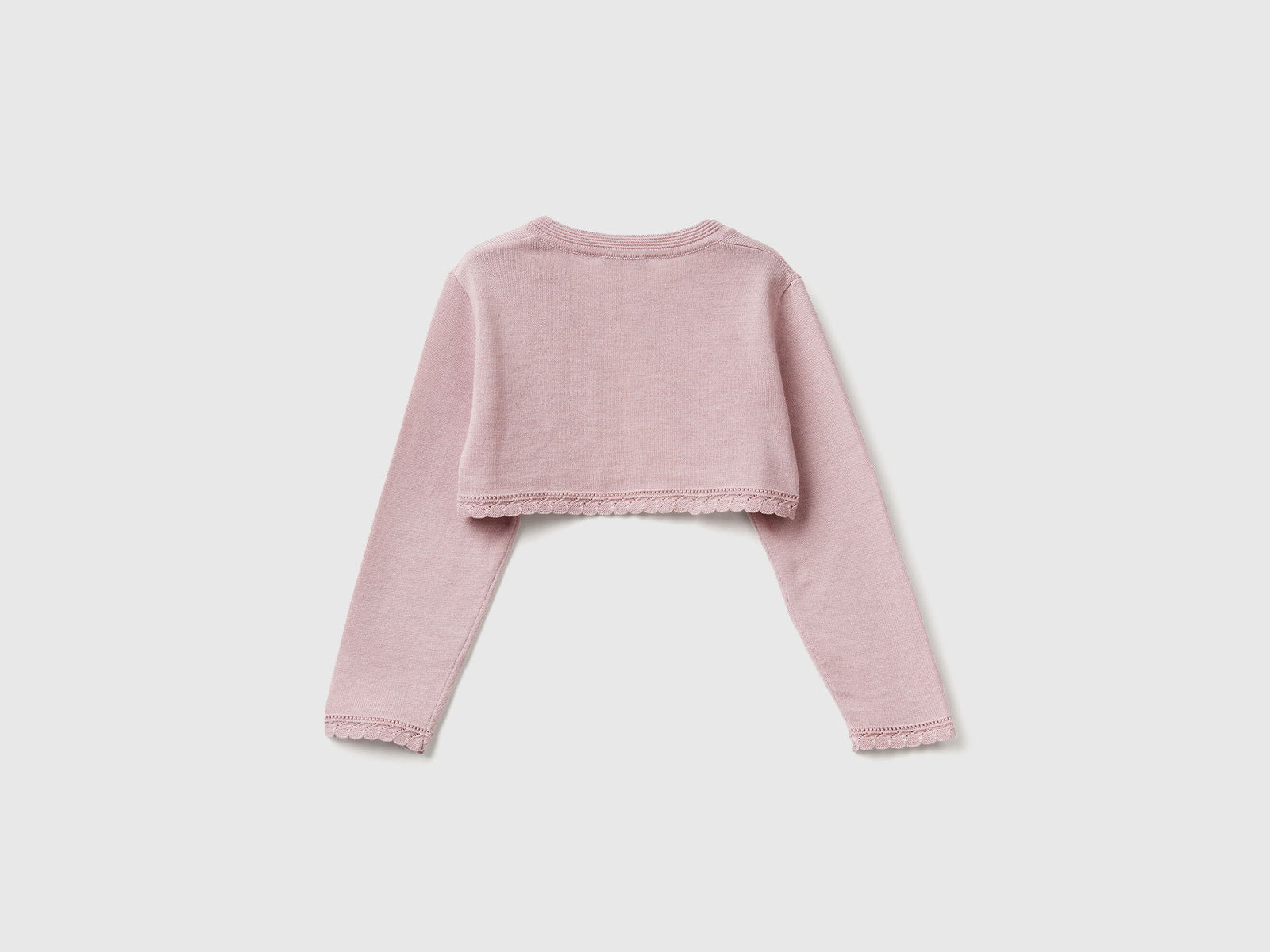 Cardigan in maglia da bimba lavanda 2 | Benetton Outlet
