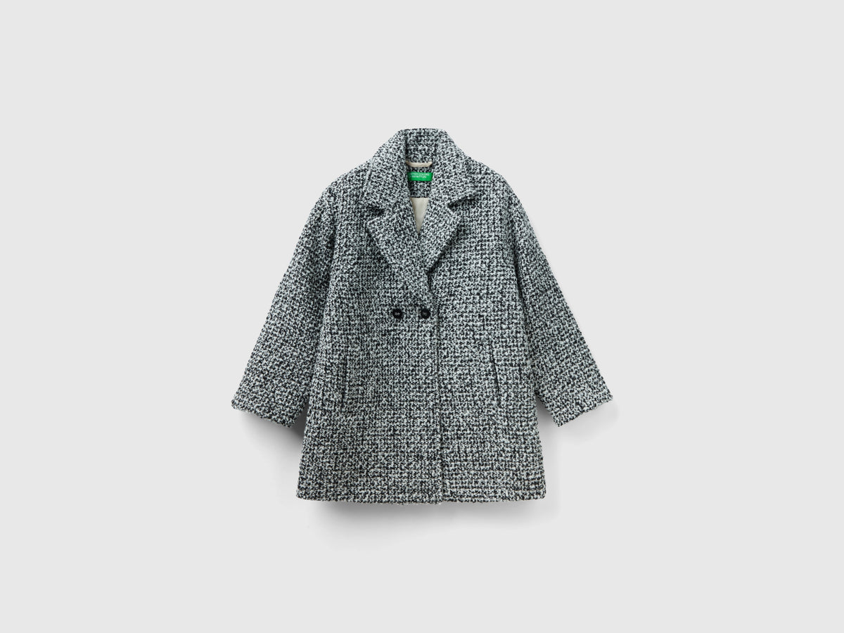 Cappotto doppiopetto in tweed