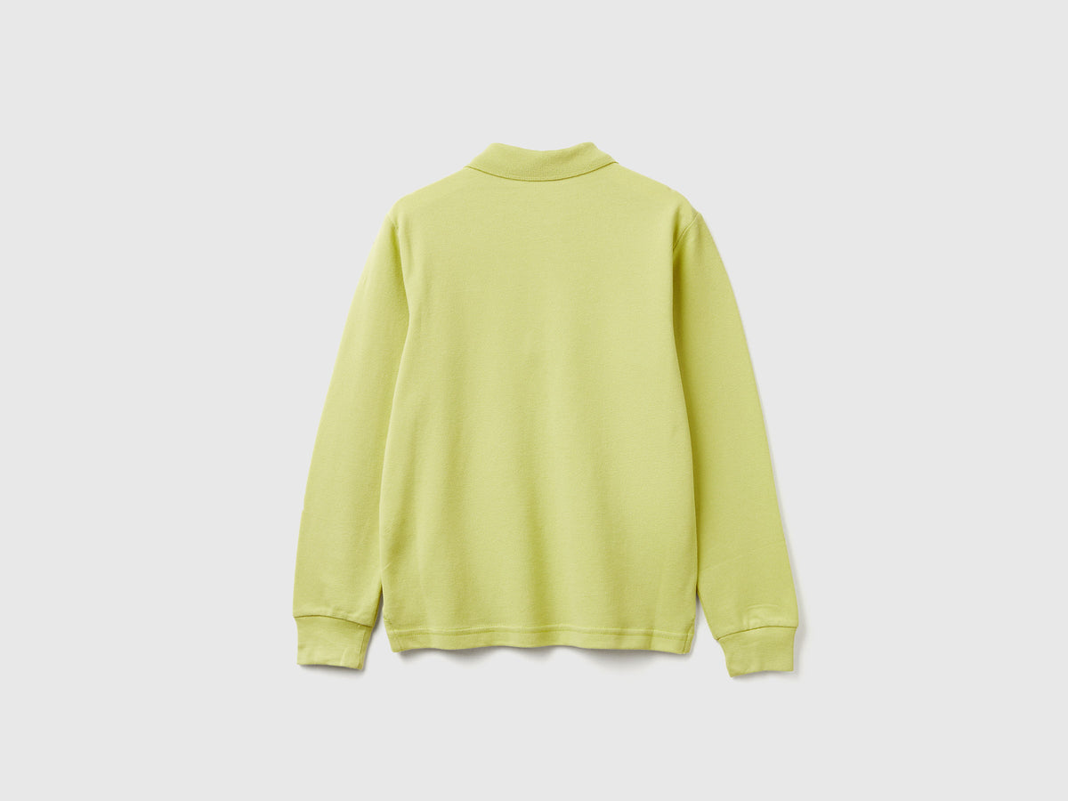 Polo manica lunga cotone