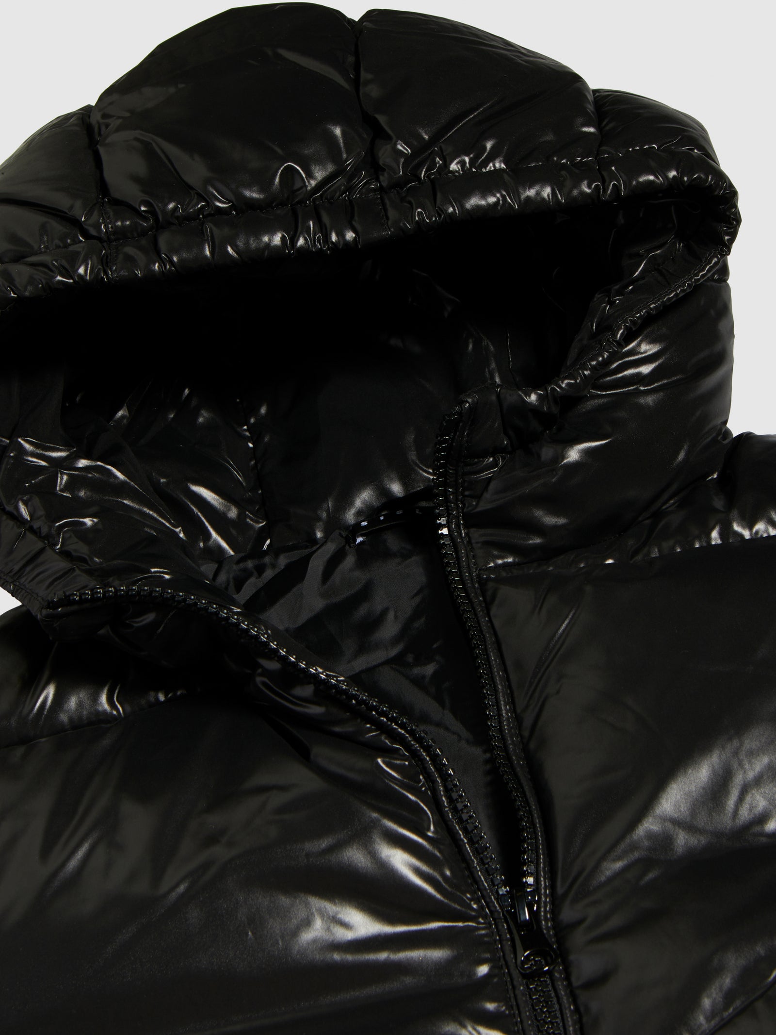 Giubbotto imbottito con stampa a rilievo da bambino nero 3 | Sisley young Outlet