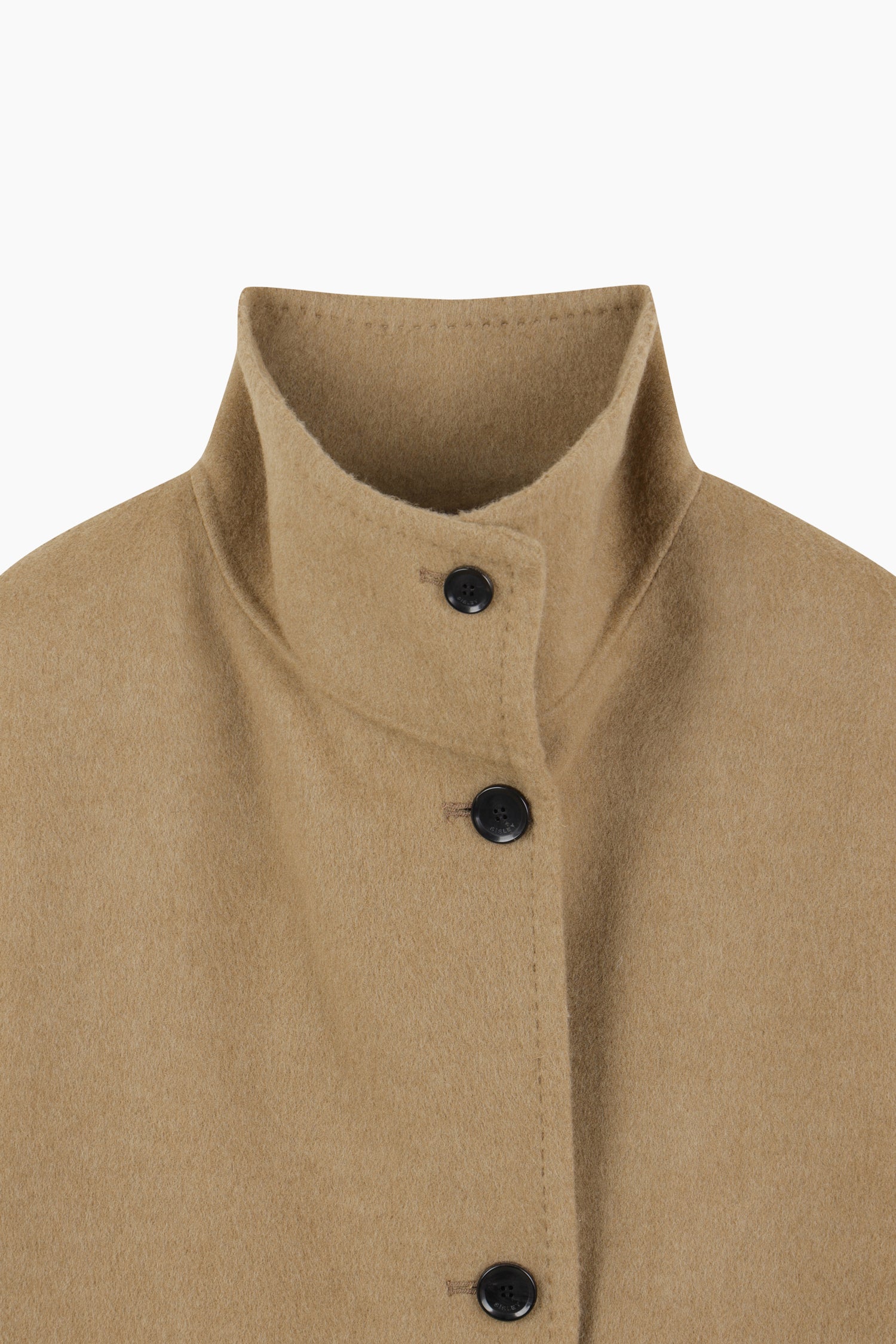 Cappotto con collo alto da donna cammello 3 | Sisley Outlet