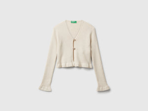 Cardigan con bottoni cuoricino