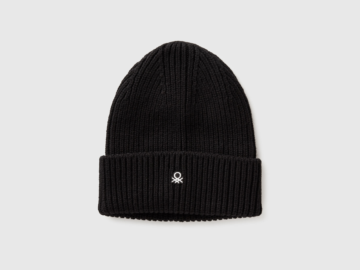 Cappello in misto lana da uomo nero | Benetton Outlet