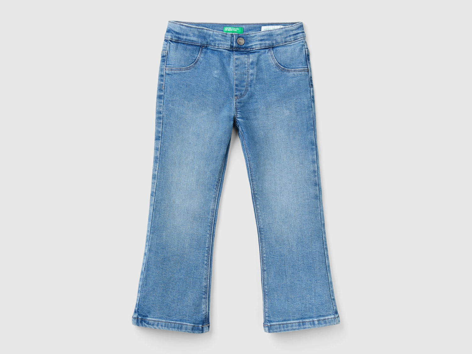 Jeggings in denim stretch da bimba azzurro | Benetton Outlet