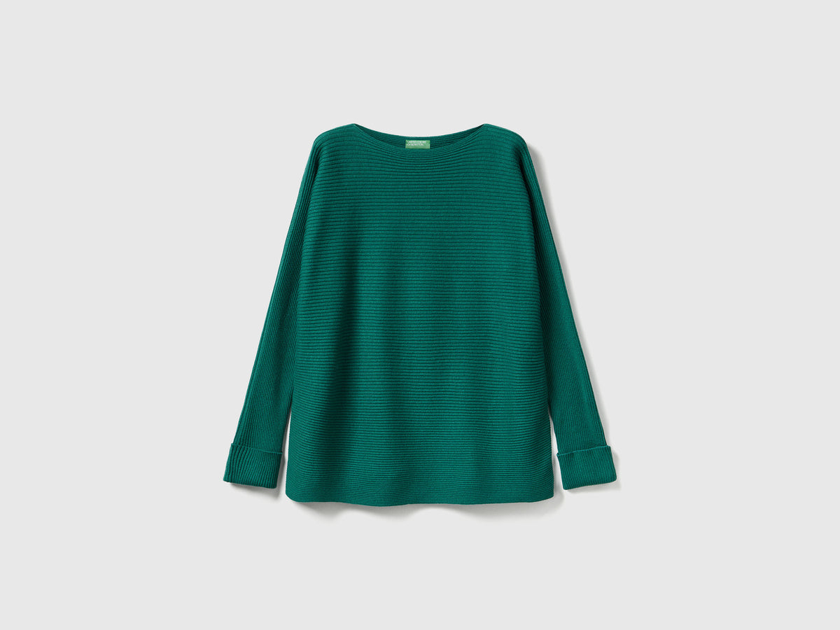 Maglia con scollo a barchetta
