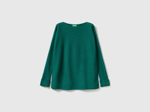 Maglia con scollo a barchetta