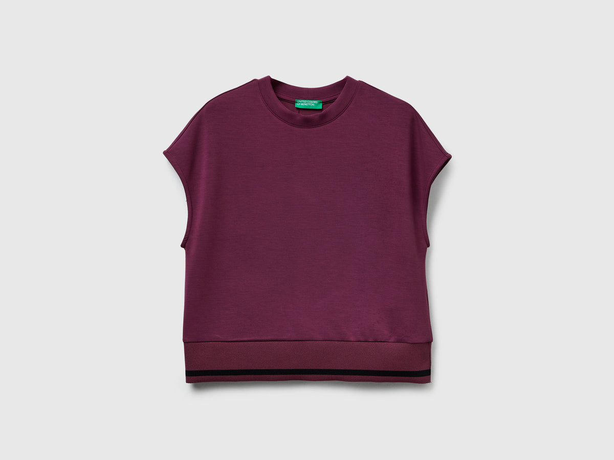 Maglia smanicata in Modal stretch