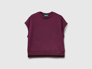 Maglia smanicata in Modal stretch