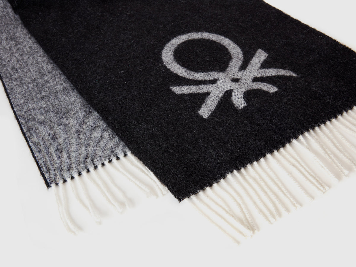 Sciarpa in misto lana e viscosa