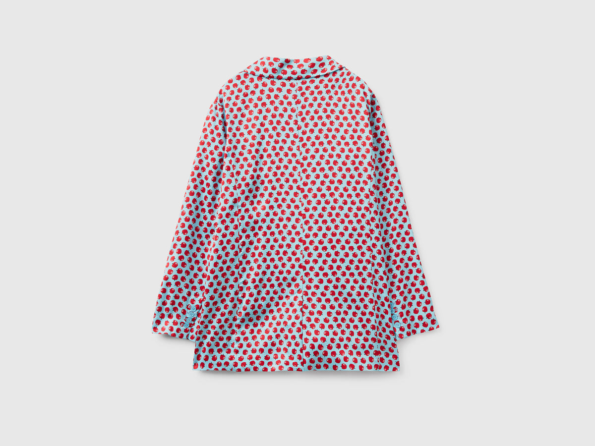 Blazer con pattern frutta