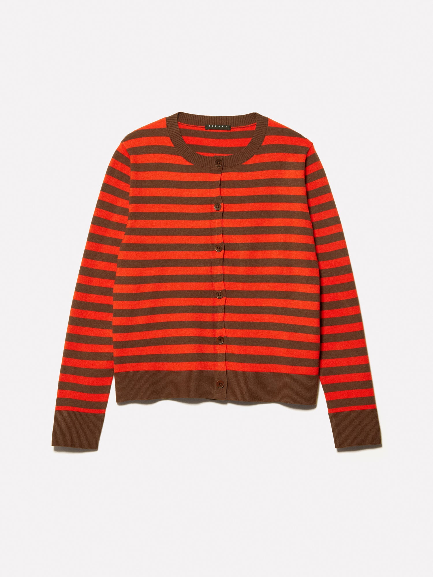 Cardigan a righe arancioni e da donna arancione | Sisley Outlet