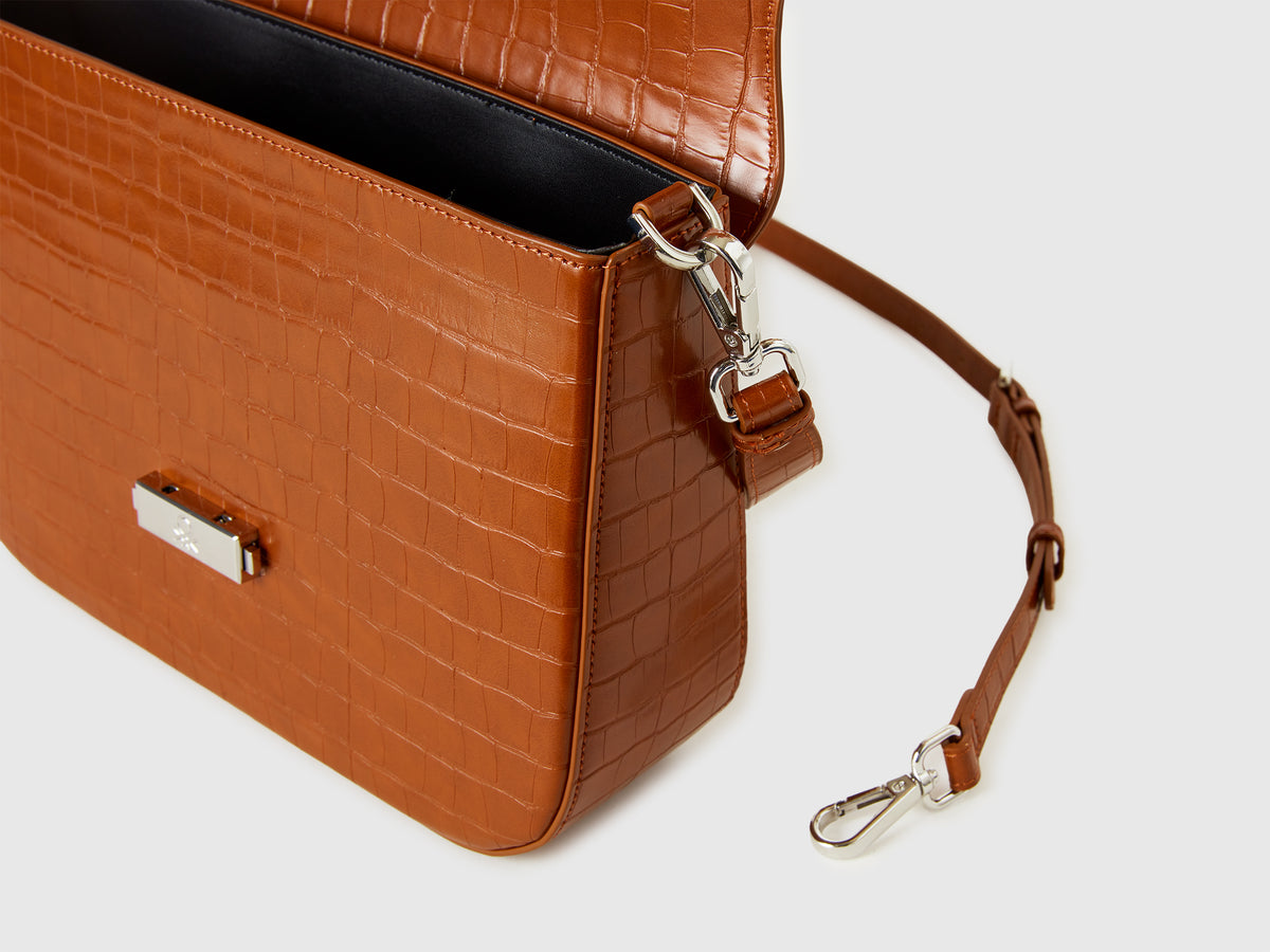 Be Bag grande marrone con stampa cocco