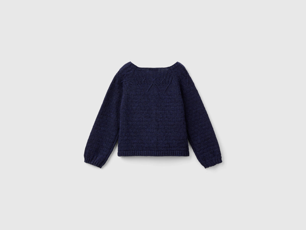 Cardigan con dettagli traforati
