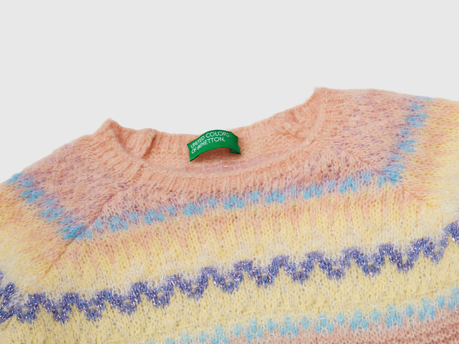 Maglioncino jacquard da bimba cammello 3 | Benetton Outlet