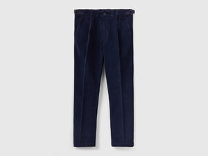 Chino slim fit in velluto a costine