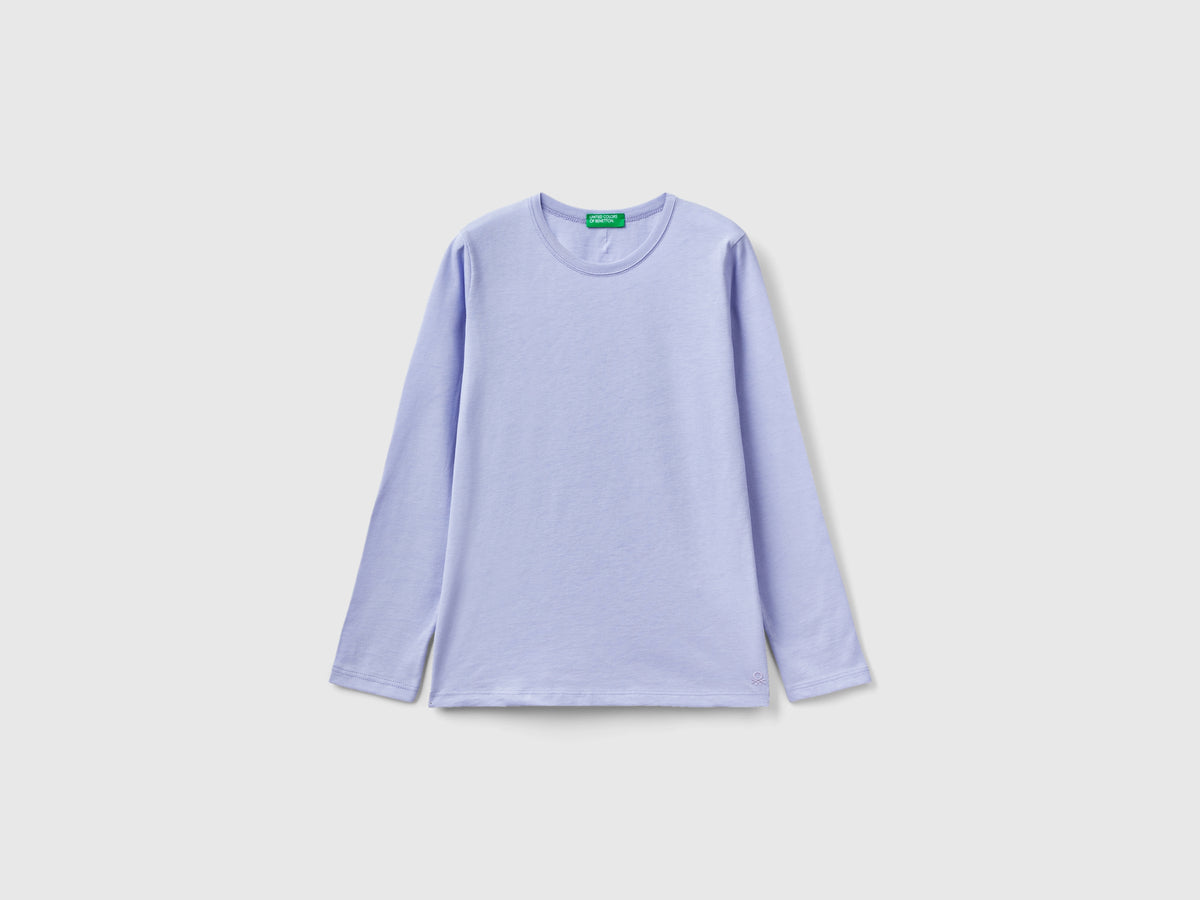 T-shirt a manica lunga in cotone bio