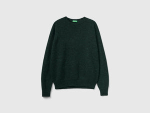 Maglia girocollo in pura lana Shetland