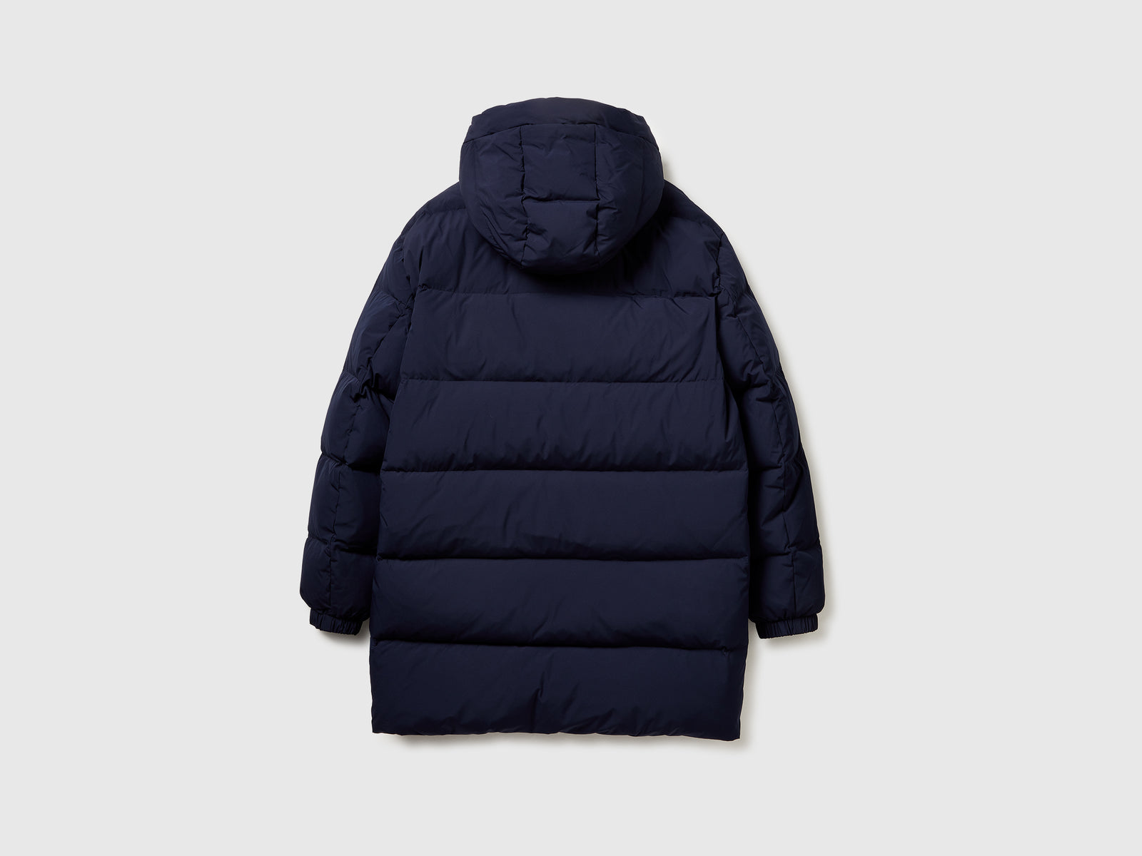 Piumino lungo imbottito con piuma riciclata da uomo blu scuro 2 | Benetton Outlet