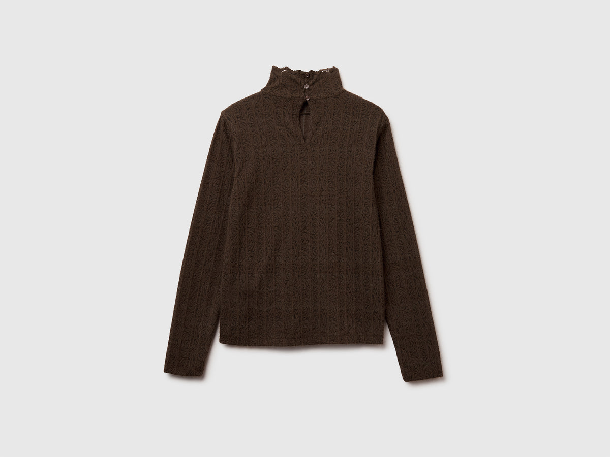 Blusa in pizzo slim fit