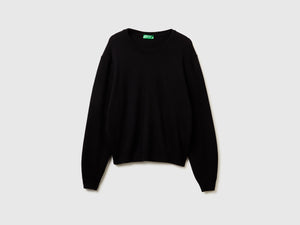 Maglia relaxed fit in pura lana Merino