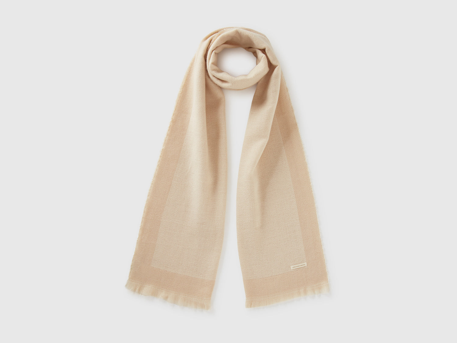 Sciarpa in misto viscosa da donna bianco panna | Benetton Outlet