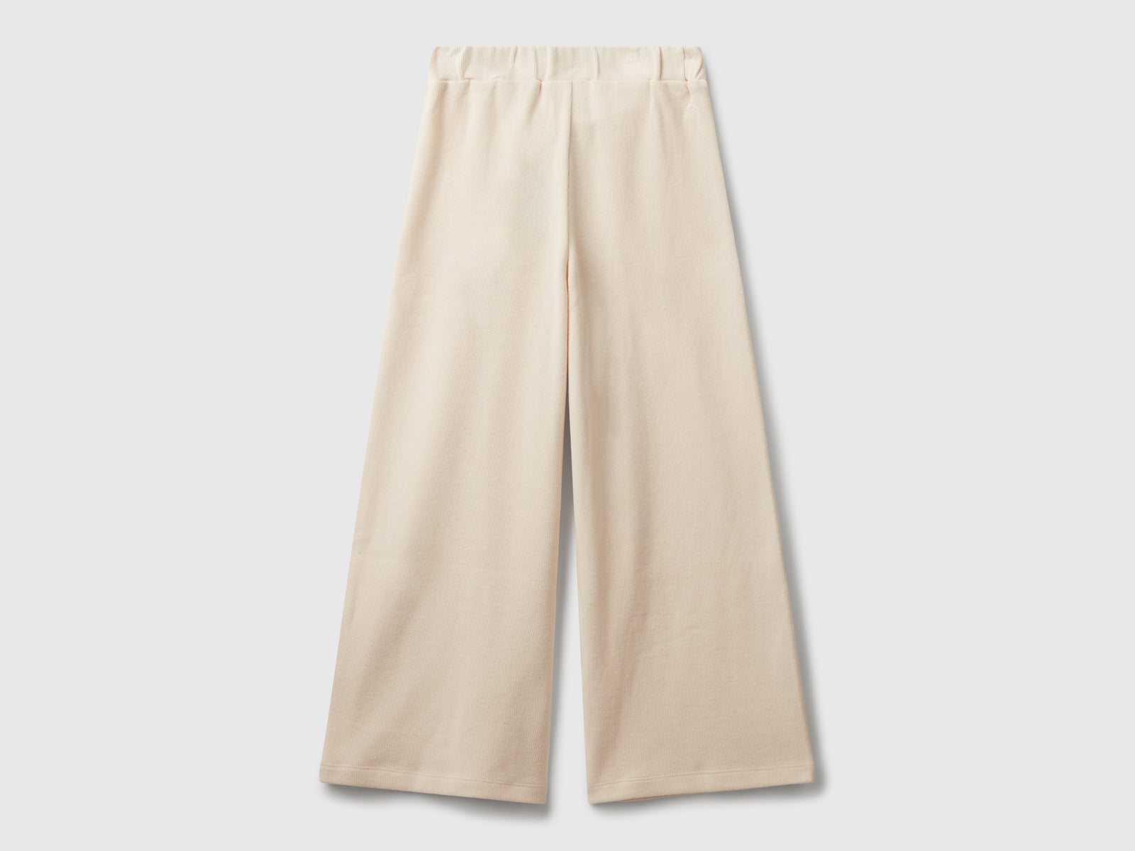 Pantaloni con fusciacca in caldo cotone da bambina beige 2 | Benetton Outlet