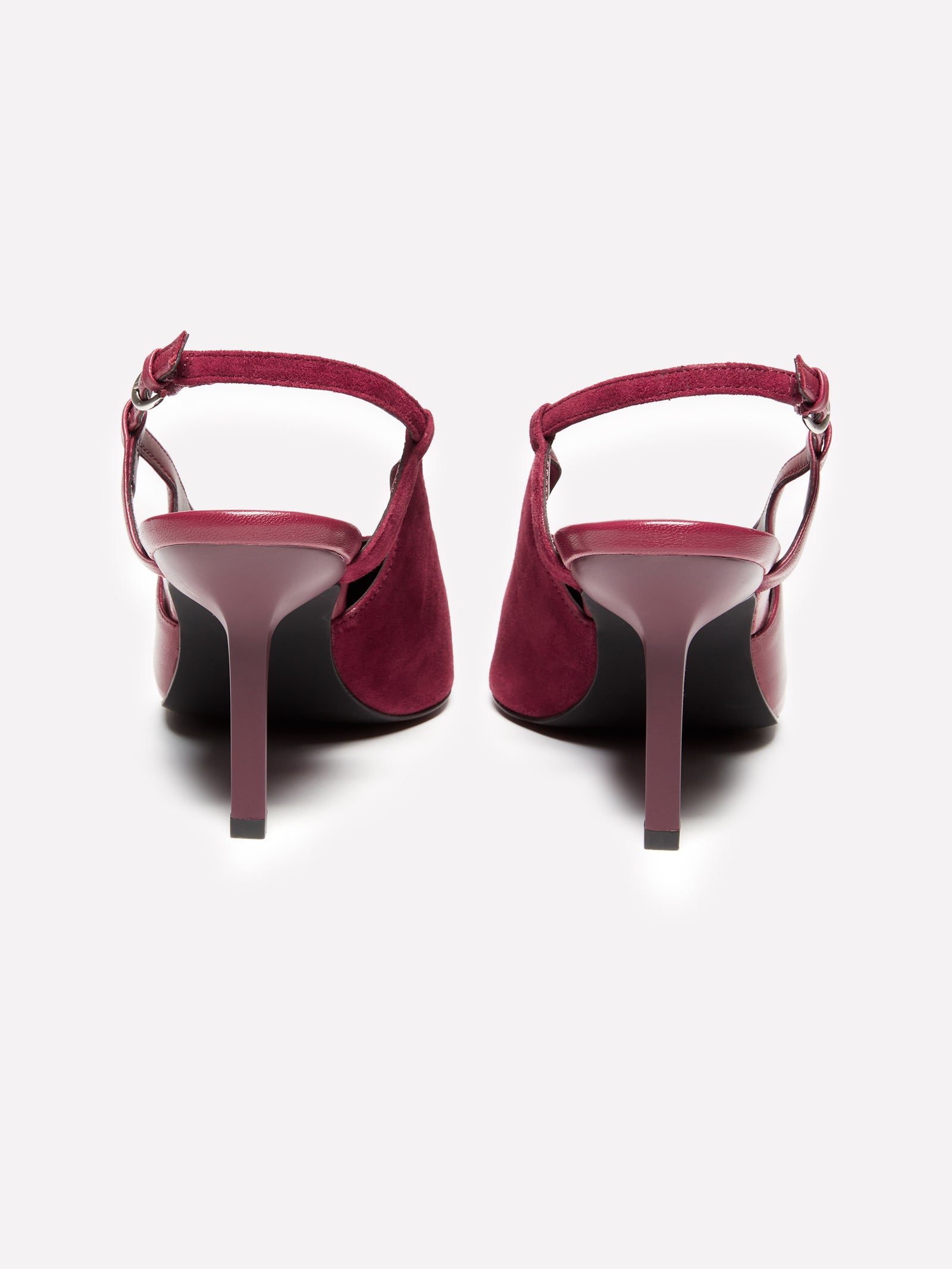 Slingback in 100% pelle da donna bordeaux 2 | Sisley Outlet
