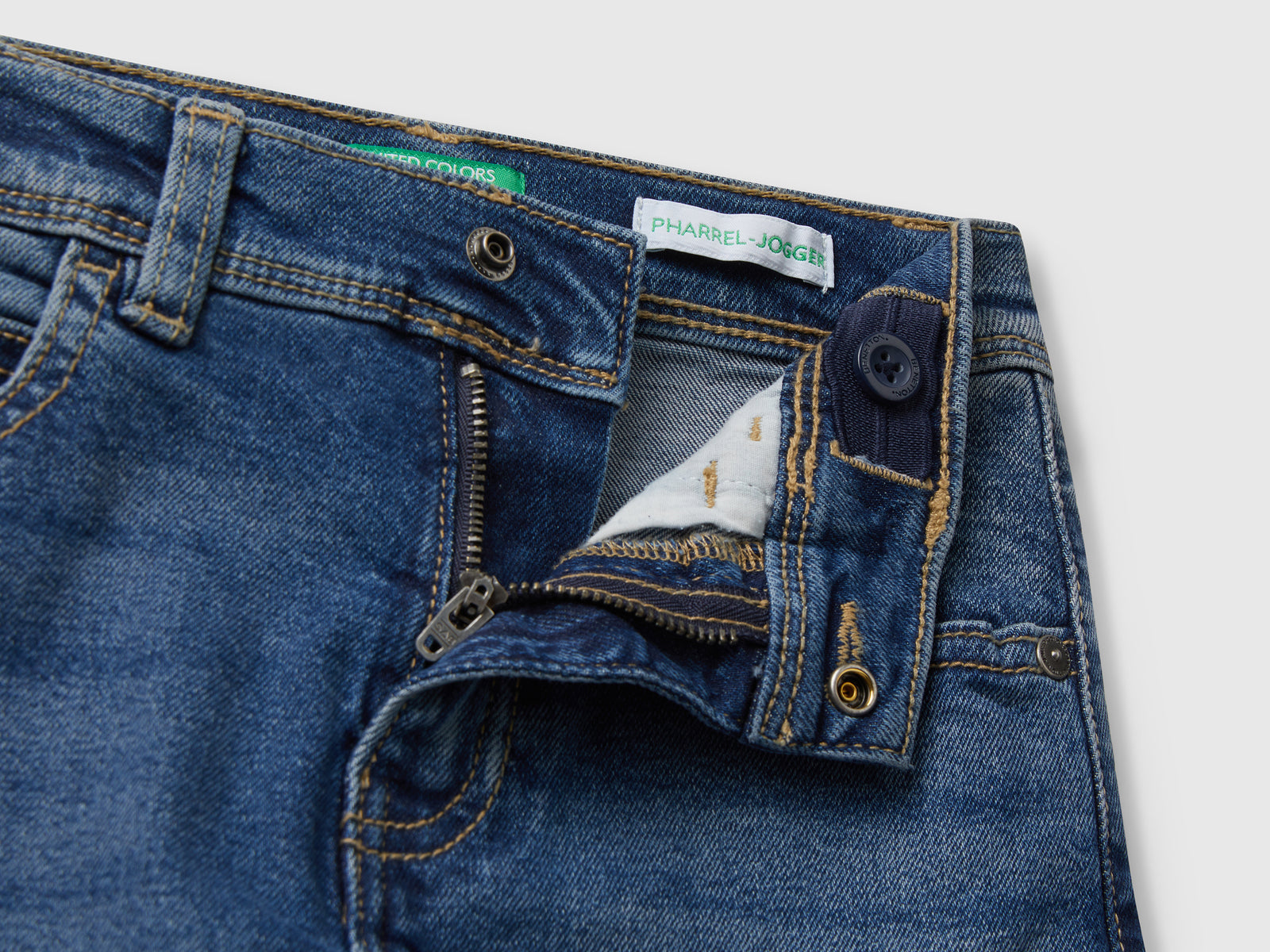 Jeans elasticizzati da bimbo blu 3 | Benetton Outlet