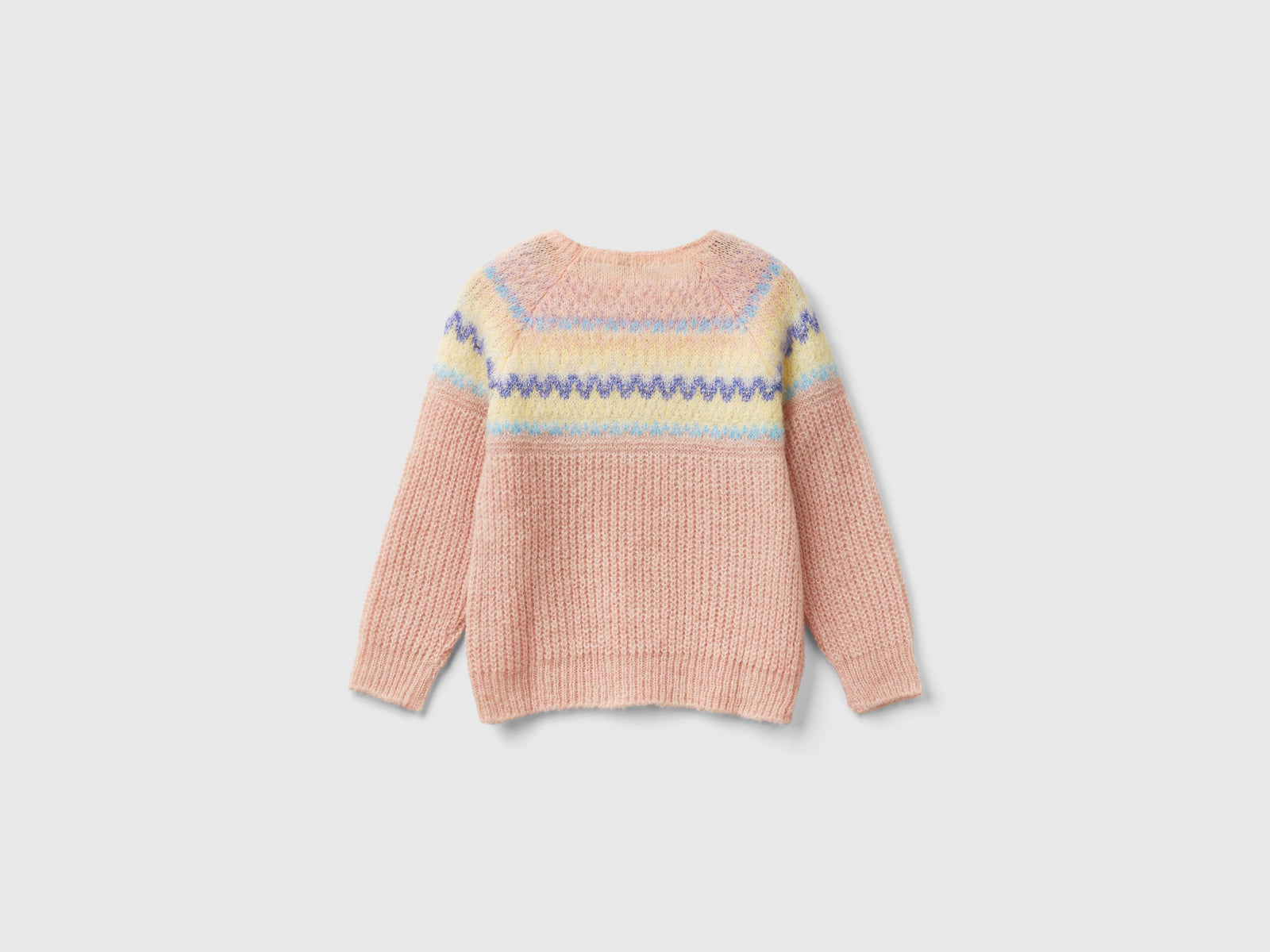 Maglioncino jacquard da bimba cammello 2 | Benetton Outlet