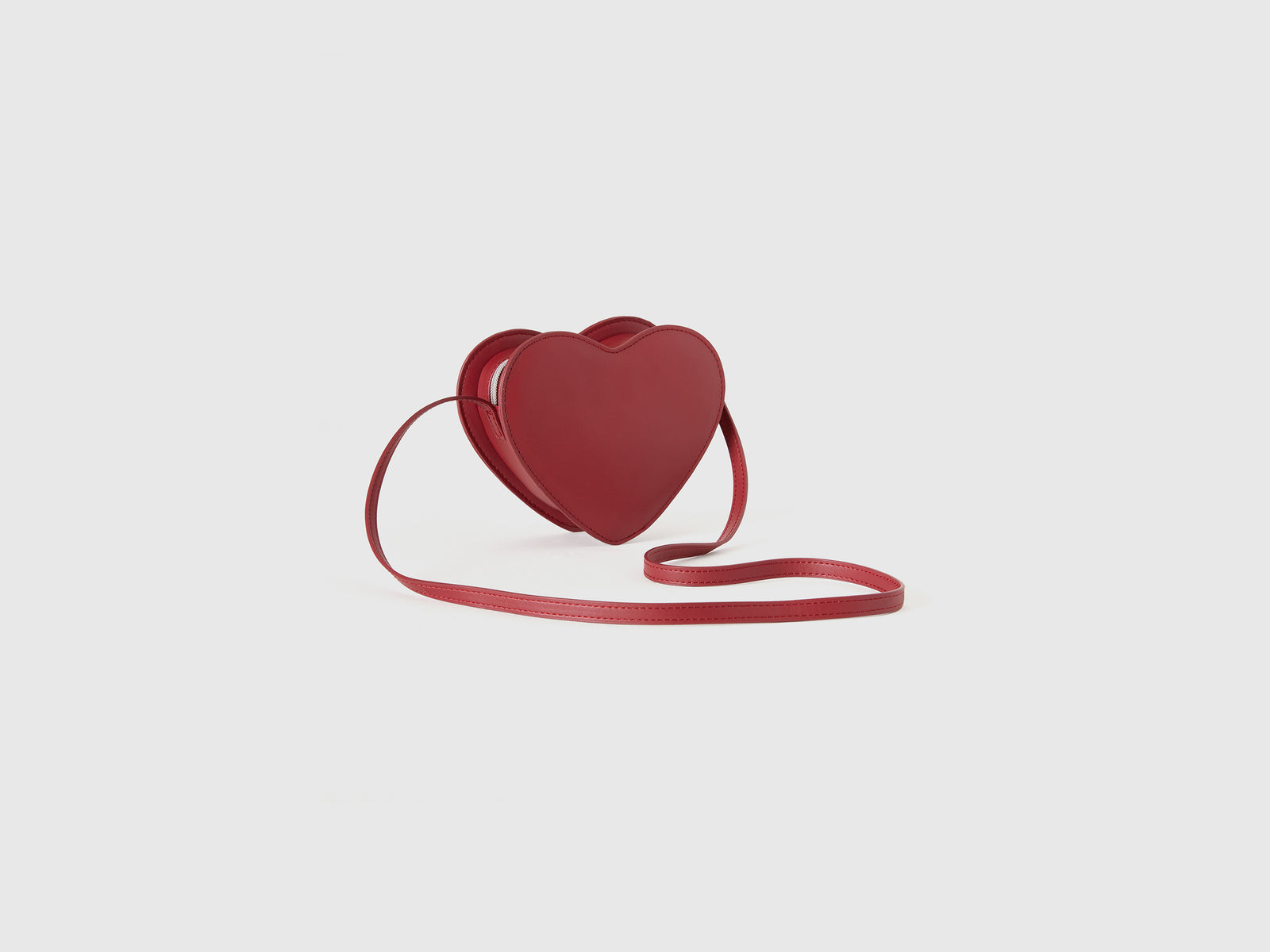 Borsa a tracolla a forma di cuore da bimba rosso 2 | Benetton Outlet