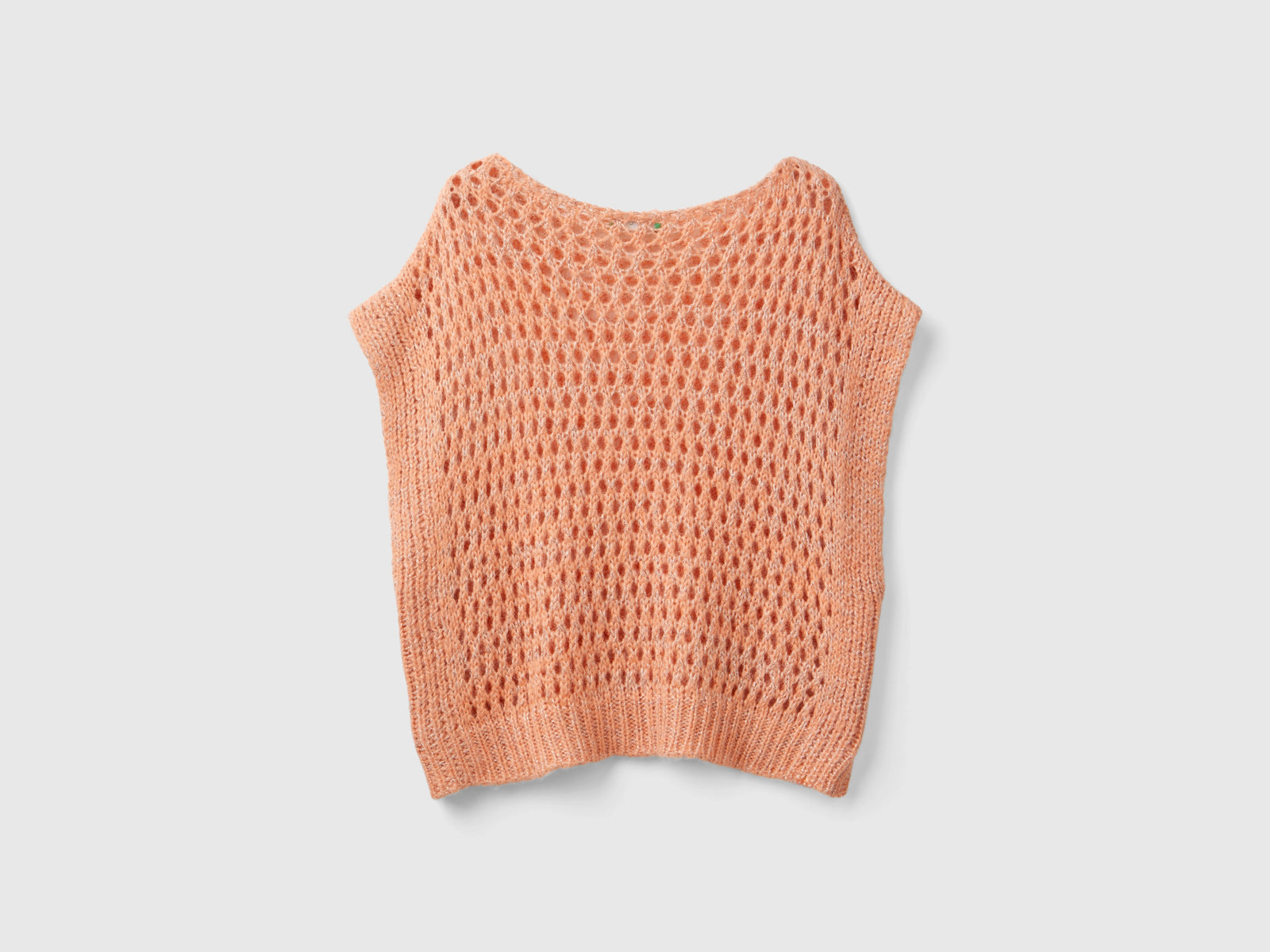Gilet a rete con lurex da donna pesca 2 | Benetton Outlet