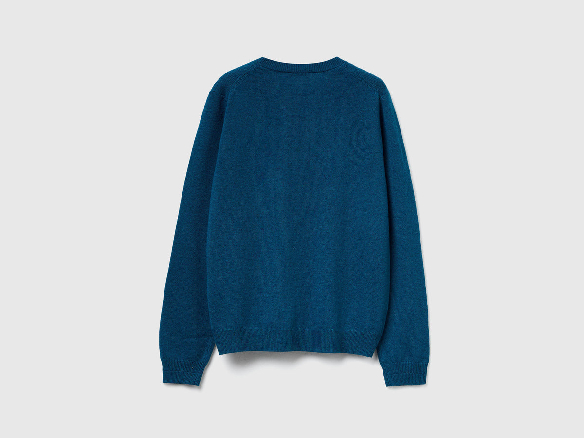 Maglia in misto lana e viscosa