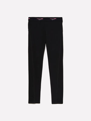 Leggings con elastico logato