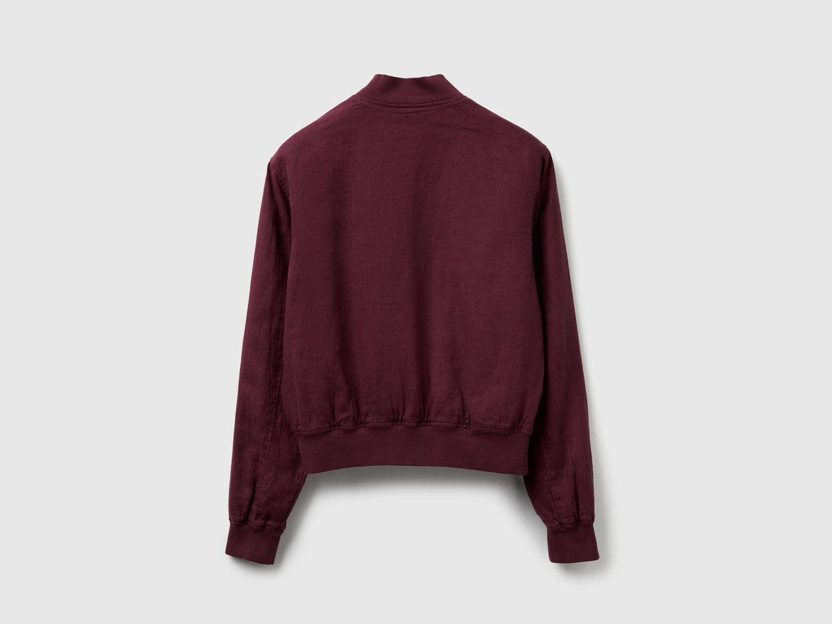 Bomber in 100% lino
