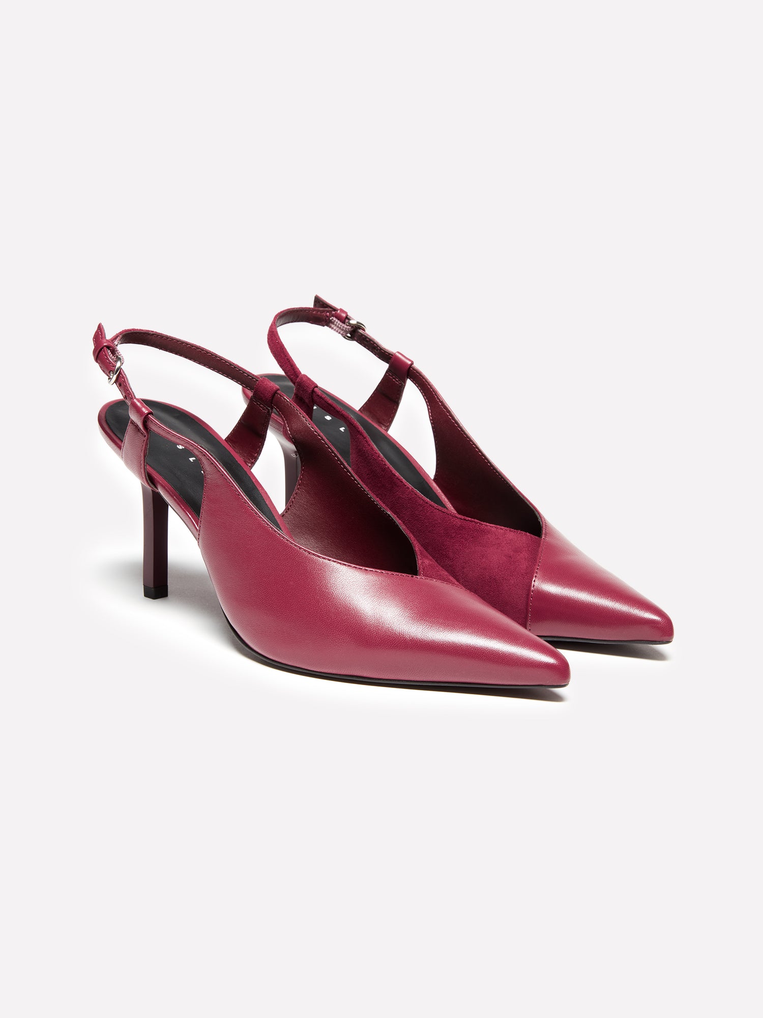 Slingback in 100% pelle da donna bordeaux | Sisley Outlet