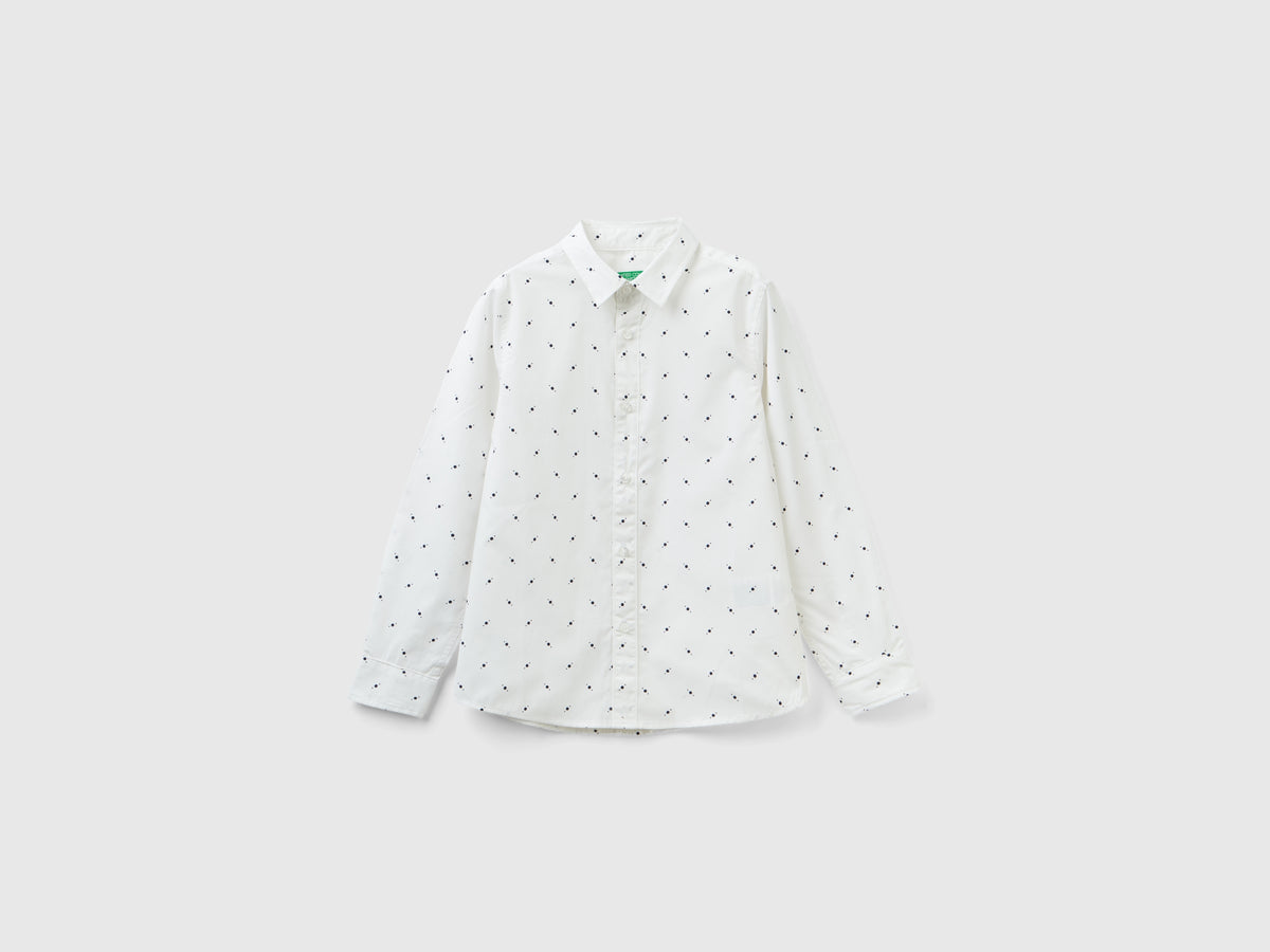 Camicia slim fit micro fantasia