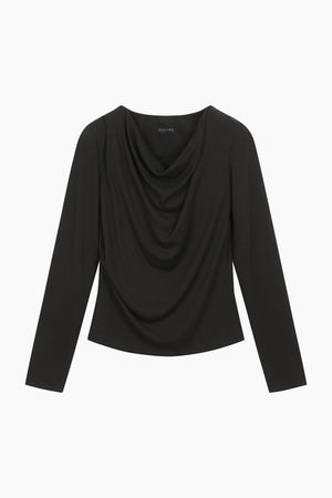 T-shirt con contrasto e ricamo