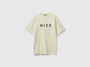 T-shirt con stampa slogan