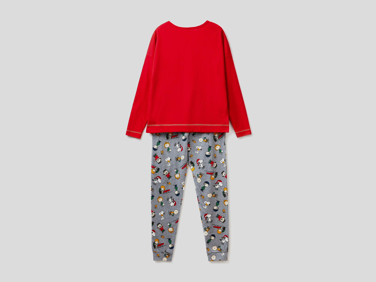 Pigiama Peanuts natalizio da donna rosso 2 | Benetton Outlet
